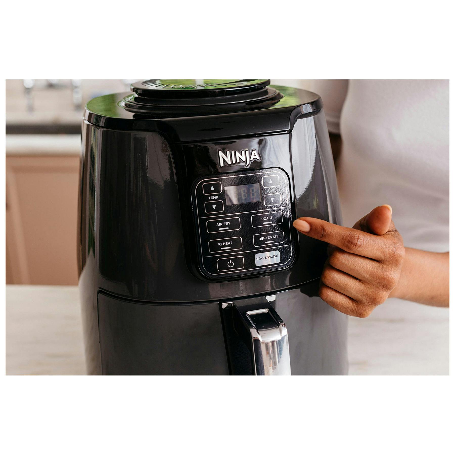 Ninja AF100UK 3.8L Single Zone Air Fryer And Dehydrator In Grey 1550W