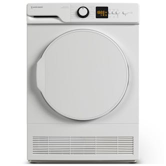 White Knight AT9CW 9kg Condenser Tumble Dryer in White B Rated Sensor Dry