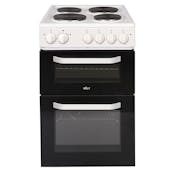 Solt ATCC50W 50cm Twin Cavity Electric Cooker in White Solid Plate H