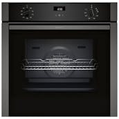 Neff B1ACE4AG3B N50 Built-In Electric Single Oven in Black with Stainle