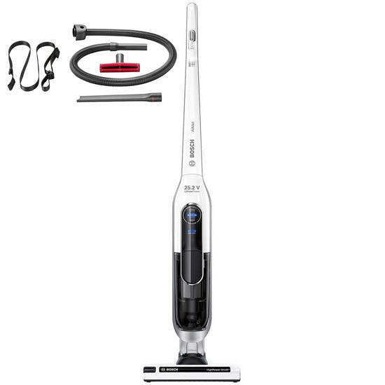 Bosch BCH625KTGB ATHLET Cordless Bagless Upright Vacuum Cleaner, 25V Whi Bosch BCH625KTGB ATHLET Cordless Bagless Upright Vacuum Cleaner, 25V Whi