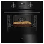 AEG BCX23101EB Built-In Electric Single Oven in Black 65L A Rated