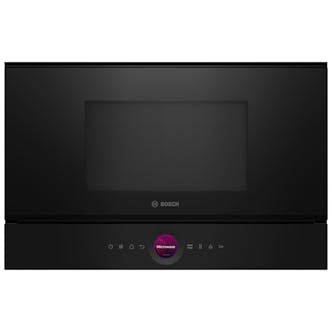 Bosch BFL7221B1B Series 8 Built In Microwave Oven in Black 900W 21 Litre