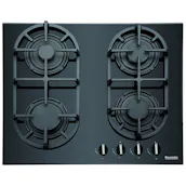 Baumatic BGG60 60cm Gas on Glass Hob in Black Glass Front Controls