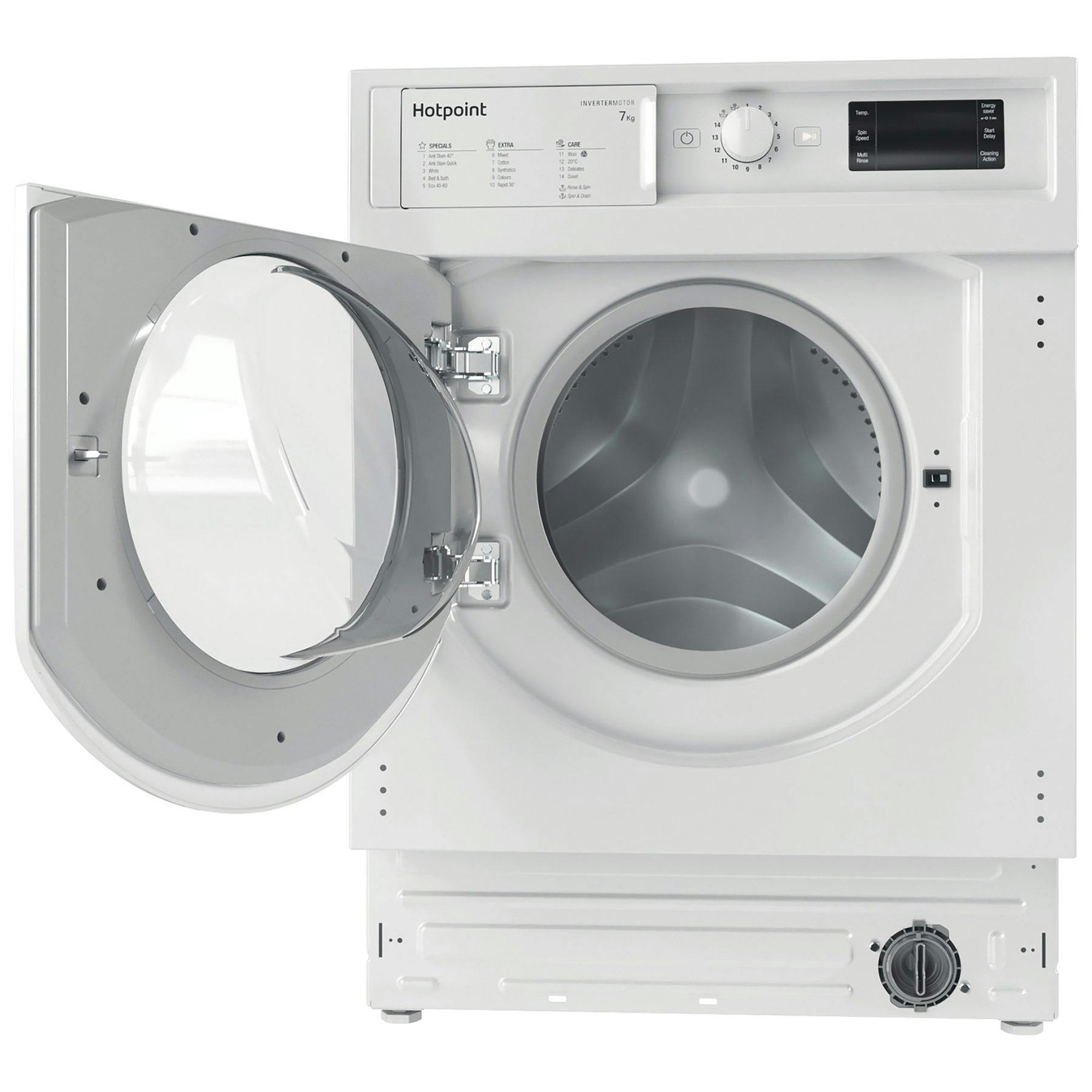 Hotpoint biwmhg71483 integrated washing machine discount