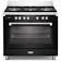 DeLonghi BS965MXN 90cm Wide Bassano Dual Fuel Range Cooker in Gloss Black