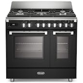 DeLonghi BS965TMXA 90cm Wide Bassano Dual Fuel Range Cooker in Anthracite