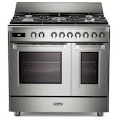 DeLonghi BS965TMXX 90cm Wide Bassano Dual Fuel Range Cooker in Stainless S