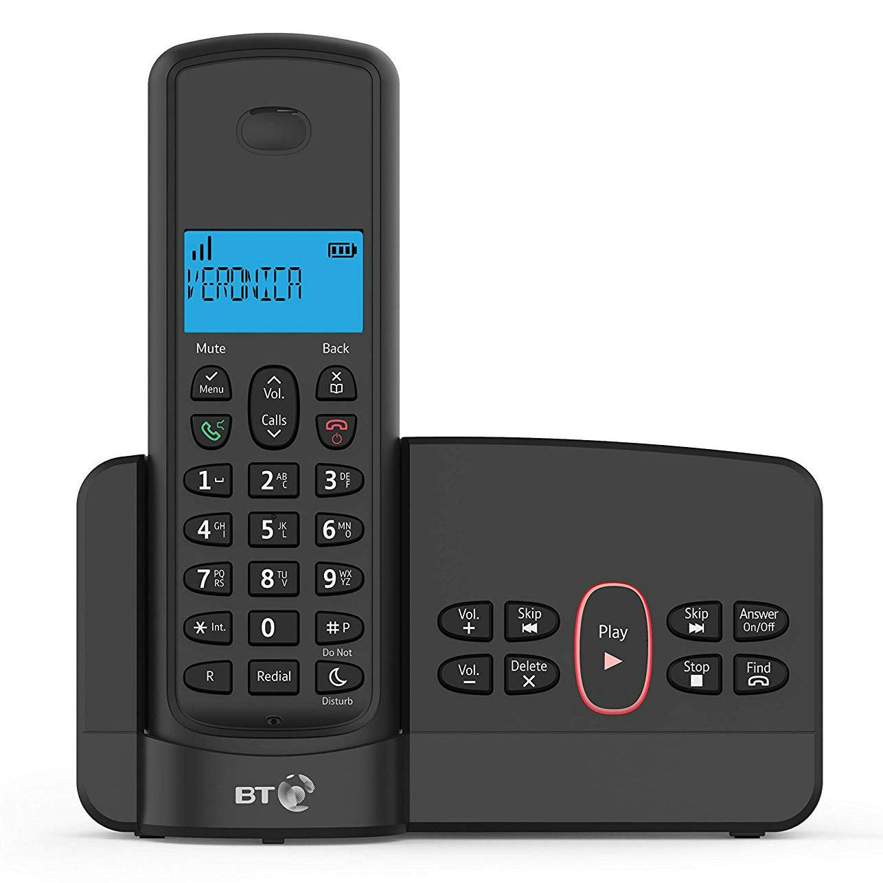 BT BT3110SINGLE Single DECT Cordless Telephone with Answering Machine