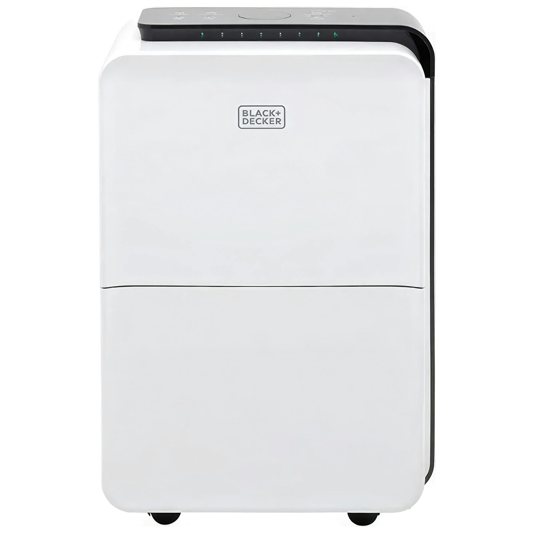 Black Decker BXEH60008GB 30L Portable Dehumidifier in White