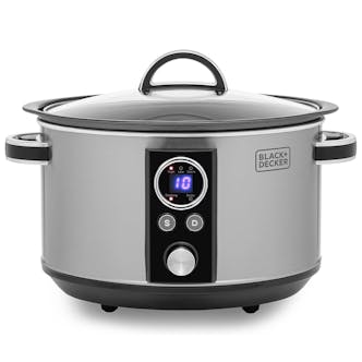 Black+Decker BXSC16045GB 6.5L Digital Sear & Stew Slow Cooker - Stainless Steel