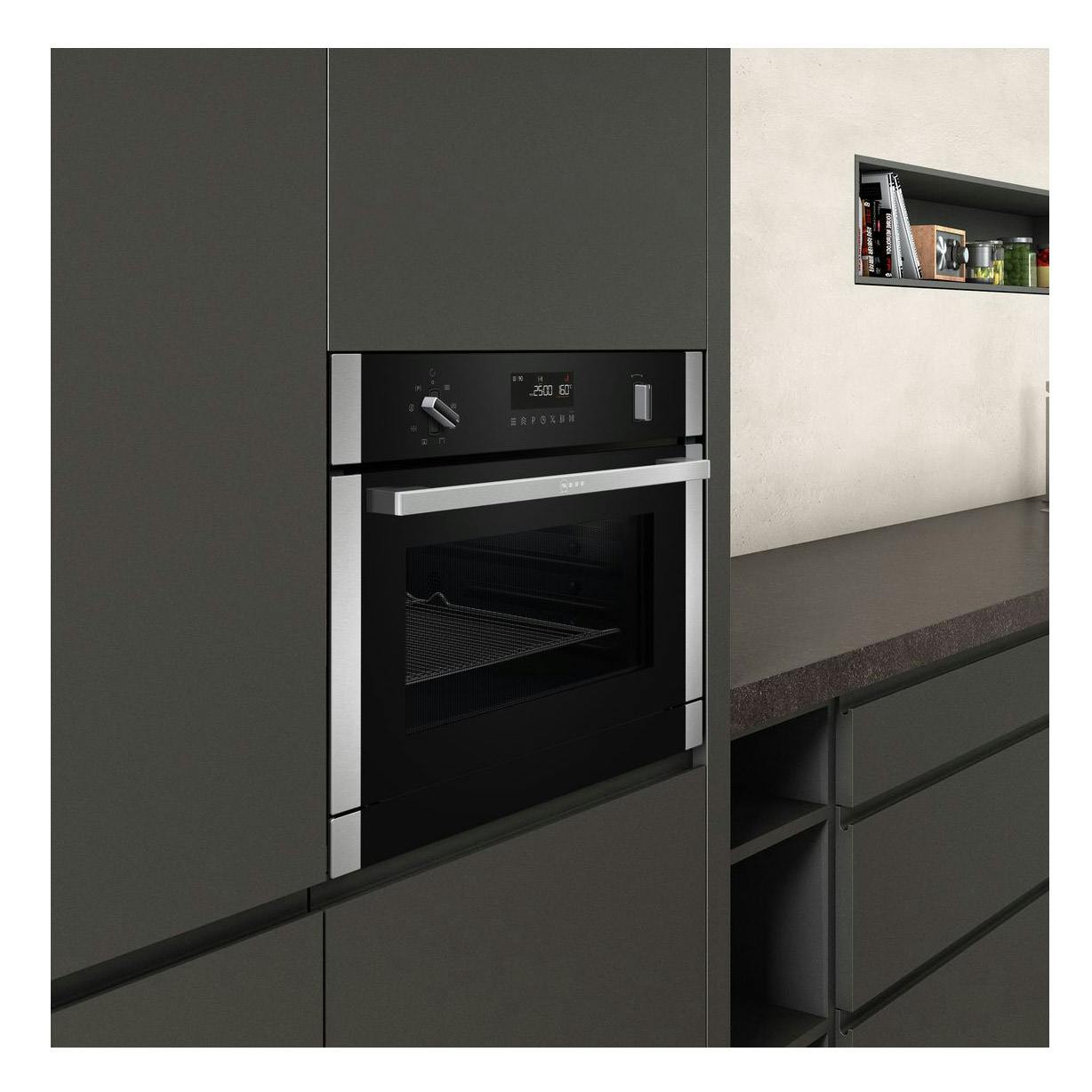 Neff C1APG64N0B N50 BuiltIn Microwave Oven with Steam Black 1000W 36L