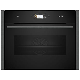 Neff C24FS31G0B N90 Built-In Compact Oven with Steam in Black 47L