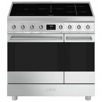 Smeg C92IMX2 90cm Symphony Classic Induction Range Cooker in Stainle