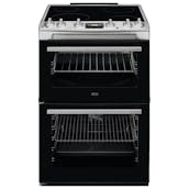 AEG CCX6530ACM 60cm Double Oven Electric Cooker in Stainless Steel Cer