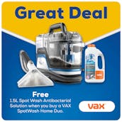 Vax CDSW-MPXPKIT SpotWash Home Duo Carpet Washer with extra 1.5L SpotWas