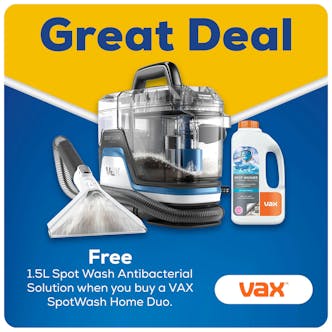 Vax CDSW-MPXPKIT SpotWash Home Duo Carpet Washer with extra 1.5L SpotWas