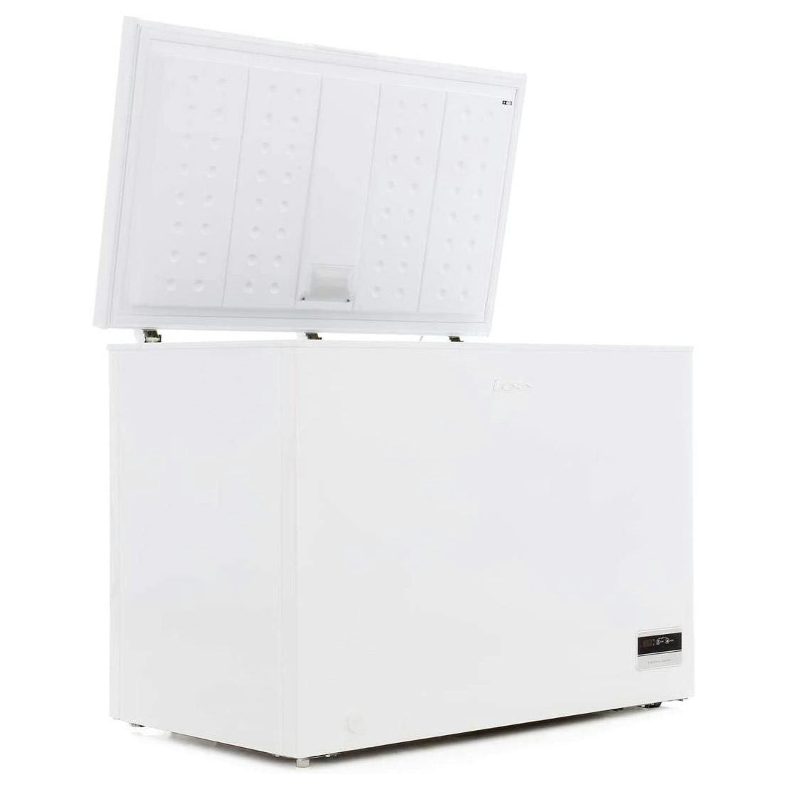 Lec CF300LWMK2 111cm Chest Freezer in White 295 Litre, 0.85m F Rated