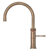 Quooker CFNRPTB Classic Fusion Round Spout Boiling Water Tap in Patinat
