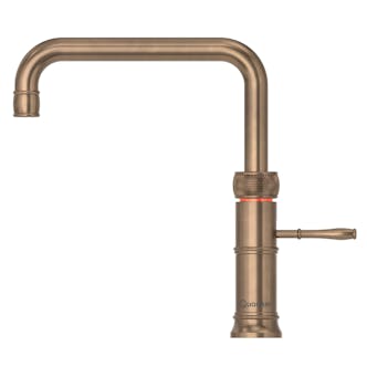 Quooker CFNSPTB Classic Fusion Square Spout Boiling Water Tap in Patina