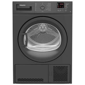 Hotpoint CHDC82GGGDUK 8kg Condenser Dryer in Graphite B Rated Sensor Drying