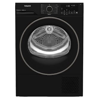 Hotpoint CHSD82MBBUK 8kg Heat Pump Condenser Dryer in Black A+ Rated Pet Hai