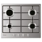 Candy CHW6BRX 60cm 4 Burner Gas Hob in Stainless Steel