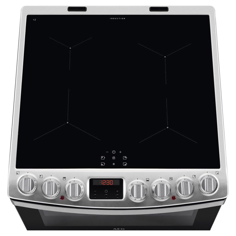 AEG CIB6740ACM 60cm Electric Cooker in St/St Induction Hob Double Oven