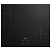 Beko CIHYQI21B 60cm 4 Zone Induction Hob in Black Glass Touch Controls