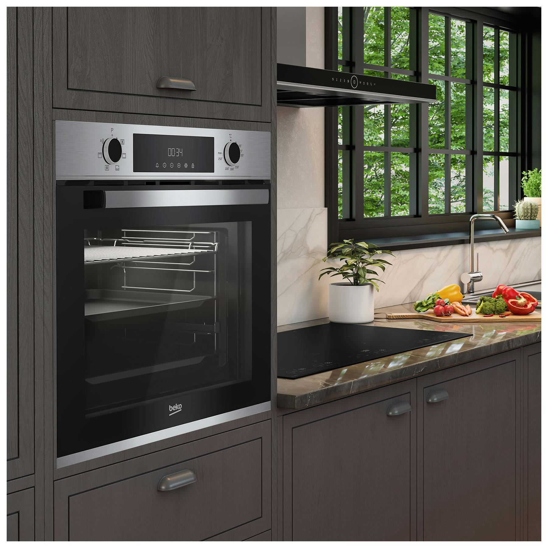 Beko CIMY91X Built-In Electric Single Oven In St/Steel 73L A Rated