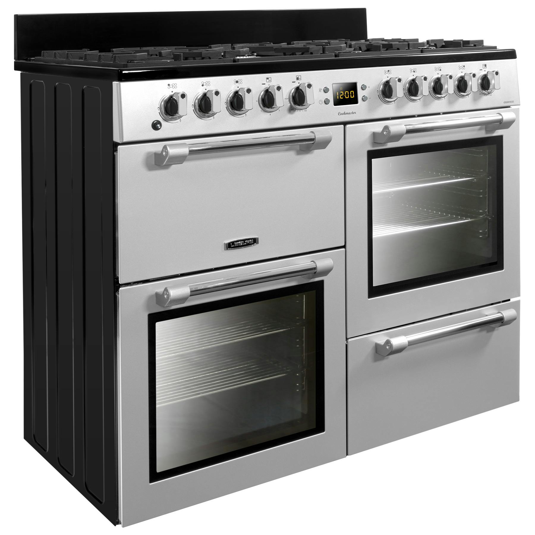 Leisure CK100F232S 100cm COOKMASTER Dual Fuel Range Cooker In Silver