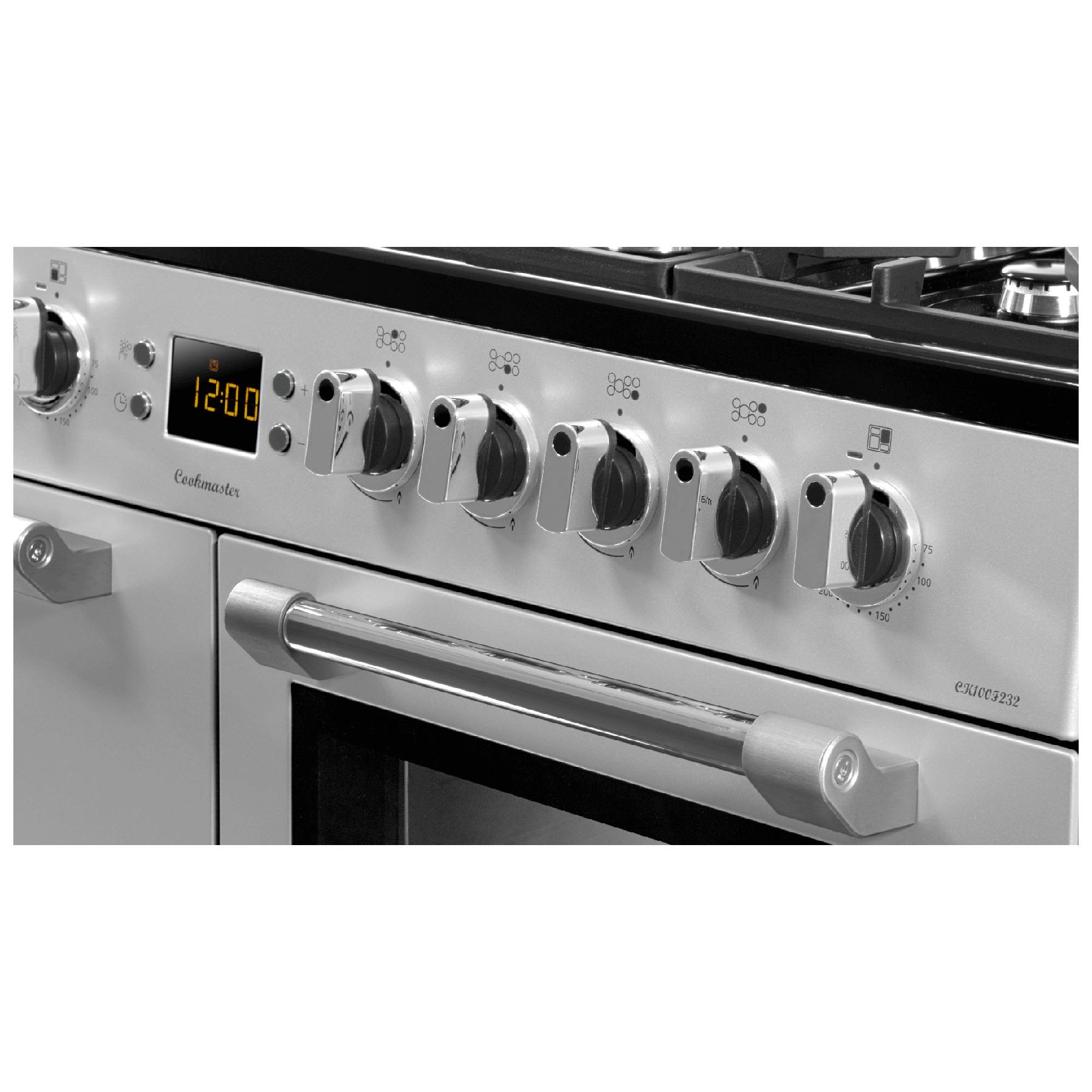 Leisure CK100F232S 100cm COOKMASTER Dual Fuel Range Cooker In Silver