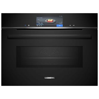 Siemens CM778GNB1B iQ700 Built In Compact Oven With Microwave in Black Wit