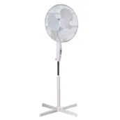 Daewoo COL1642GE 16-Inch Pedestal Fan in White 3 Speed Settings Cross Ba