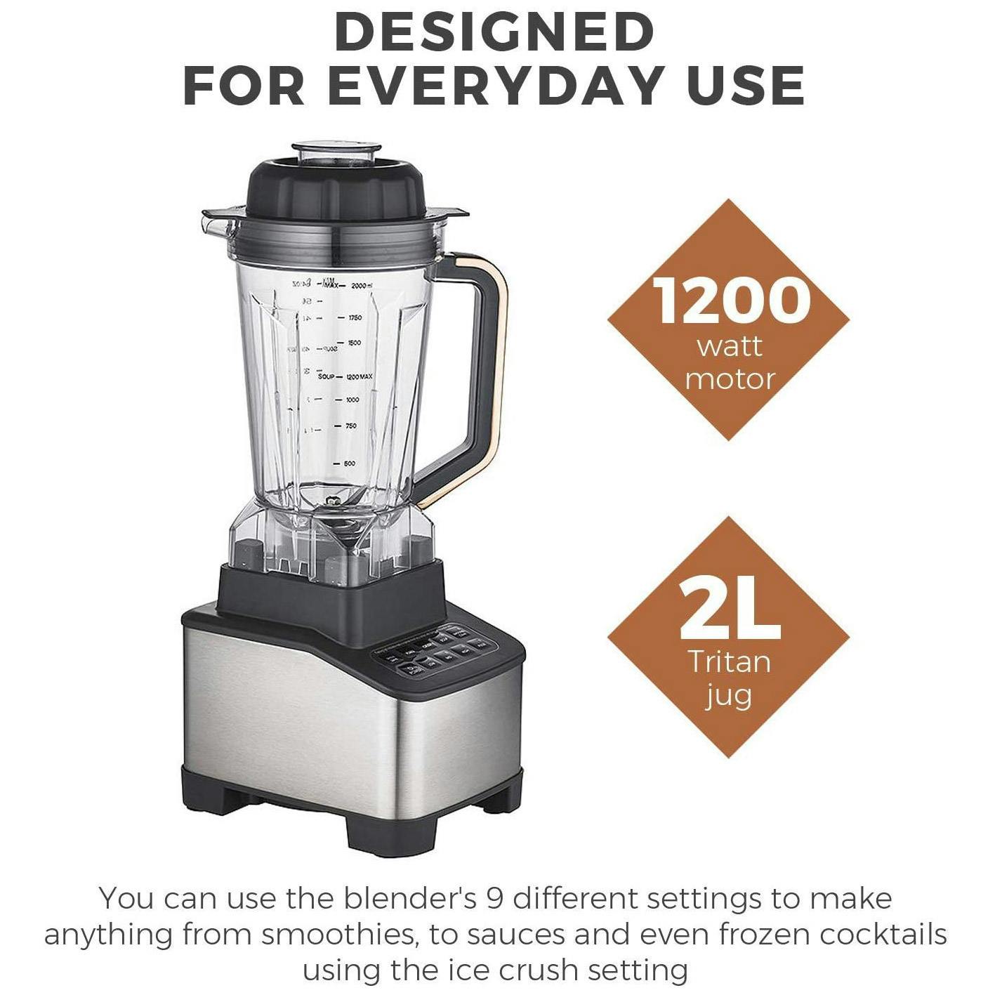 Crux CRUX001 Multi Function Smoothie Blender/Soup Maker 1200W