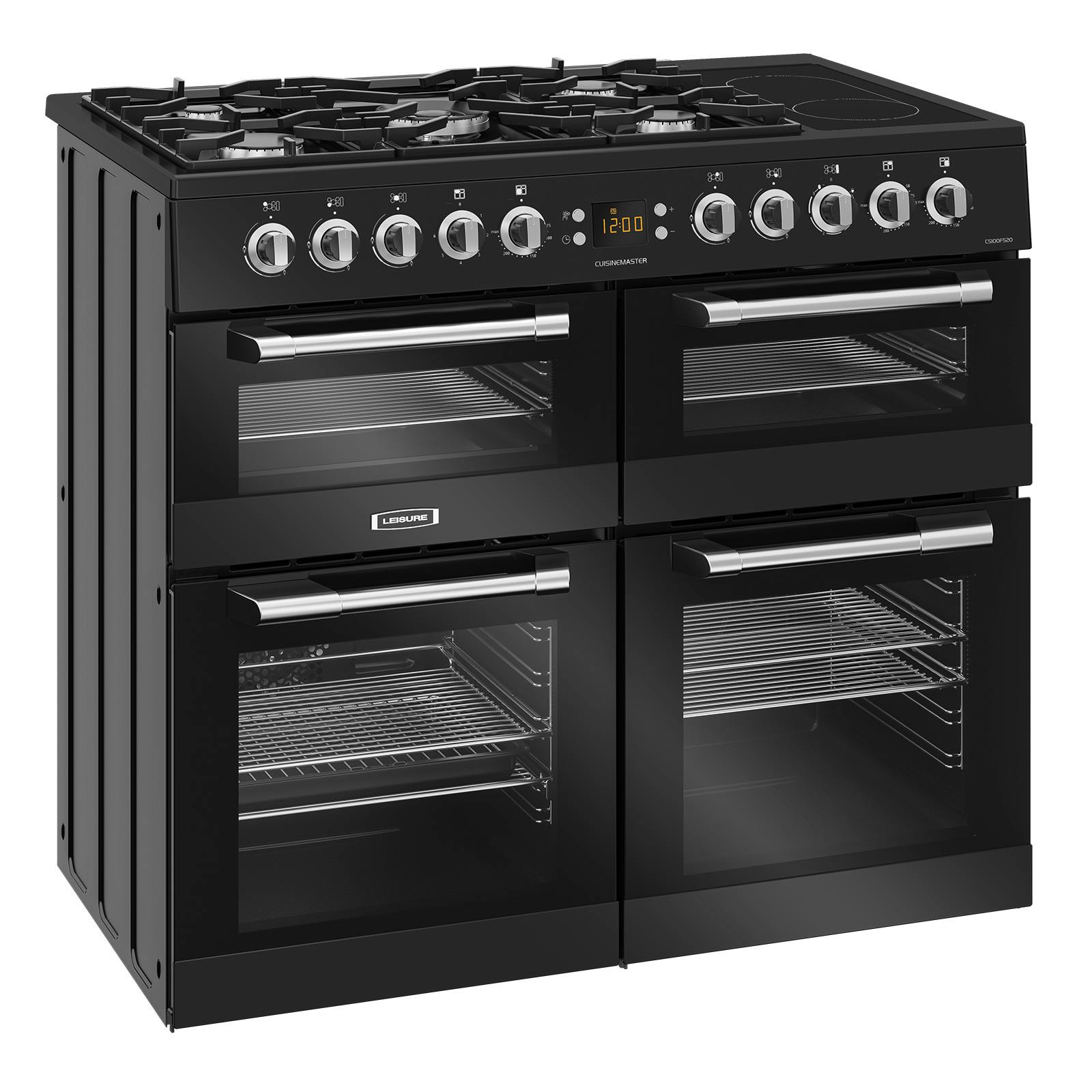 Leisure CS100F520K 100cm CUISINEMASTER Dual Fuel Range Cooker in Black