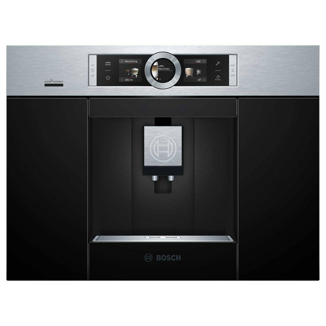 Bosch CTL636ES6 Serie 8 Built In Fully Automatic Coffee Centre in BrSt Bosch CTL636ES6 Serie 8 Built In Fully Automatic Coffee Centre in BrSt