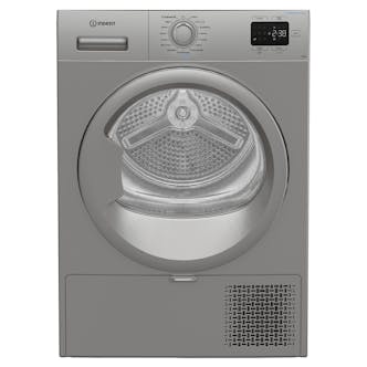 Indesit CYD92DSSUK 9kg Heat Pump Condenser Dryer in Silver A+ Rated Steam