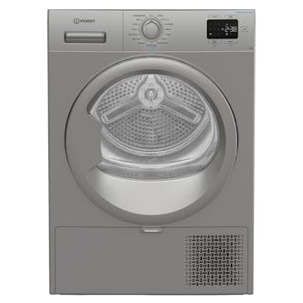 Indesit CYSD82DSSUK 8kg Heat Pump Condenser Dryer in Silver A+ Rated Steam