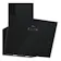 Neff D63IDF1S0B N50 60cm Angled Chimney Hood in Black Glass 3 Speed Fan