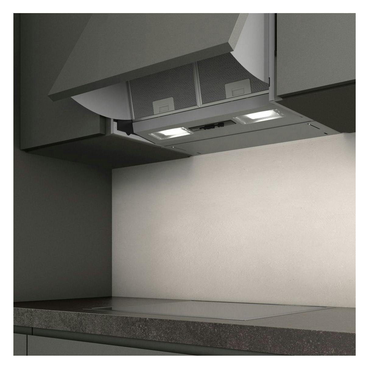 Neff D64MAC1X0B N30 60cm Integrated Cooker Hood In Metallic Silver