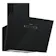 Neff D65ICN1S0B N70 60cm Angled Chimney Hood in Black Glass 4 Speed Fan