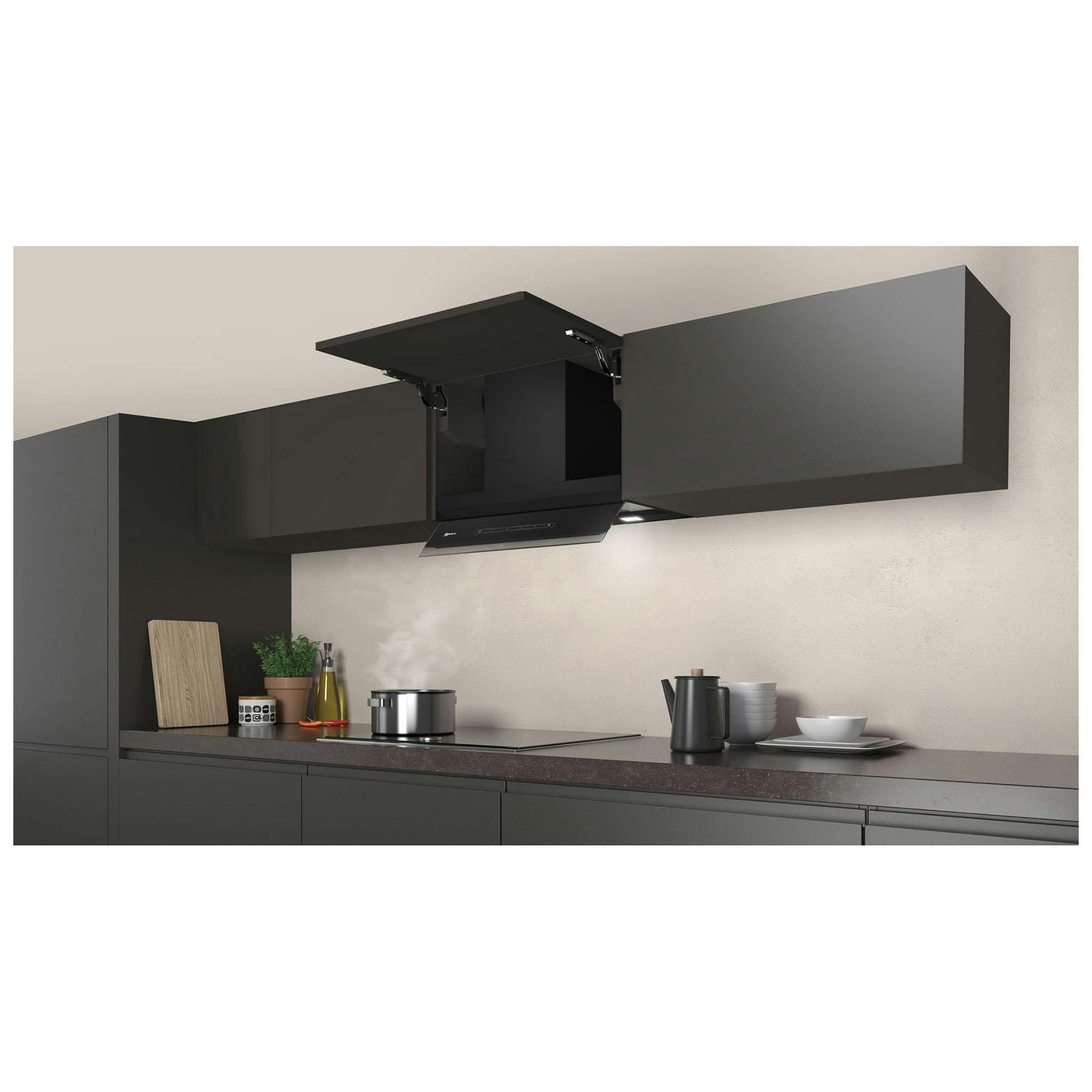 Neff D65XAM2S0B N70 60cm Integrated Design Cooker Hood In Black