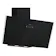 Neff D83IDF1S0B N50 80cm Angled Chimney Hood in Black Glass 3 Speed Fan