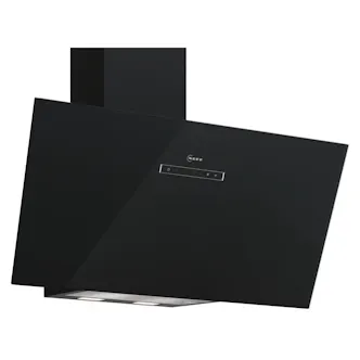 Neff D85ICN1S0B N70 80cm Angled Chimney Hood in Black Glass 4 Speed Fan