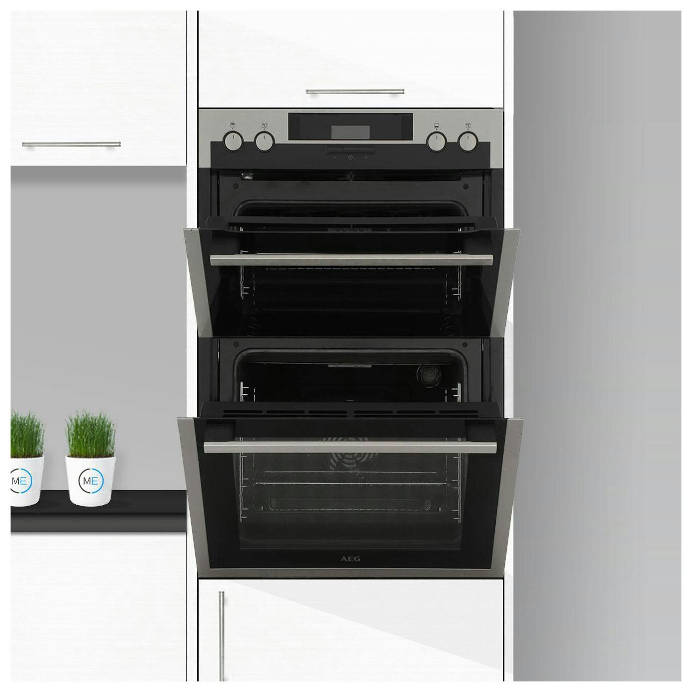 AEG DCS431110M BuiltIn Double Electric Fan Oven in St/Steel, A Rated