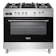 DeLonghi DEM965MXX 90cm Wide Professional Line Dual Fuel Range Cooker in S