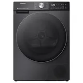 Hisense DH5S102BB 10kg Heat Pump Condenser Dryer in Black A+++ Rated Conn