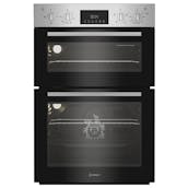 Indesit DII10DIX Built-In Electric Double Oven in Stainless Steel