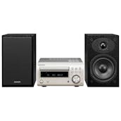 Denon DM41DABSILVE Mini Hi-Fi System in Silver CD, Bluetooth & DAB+ Tuner